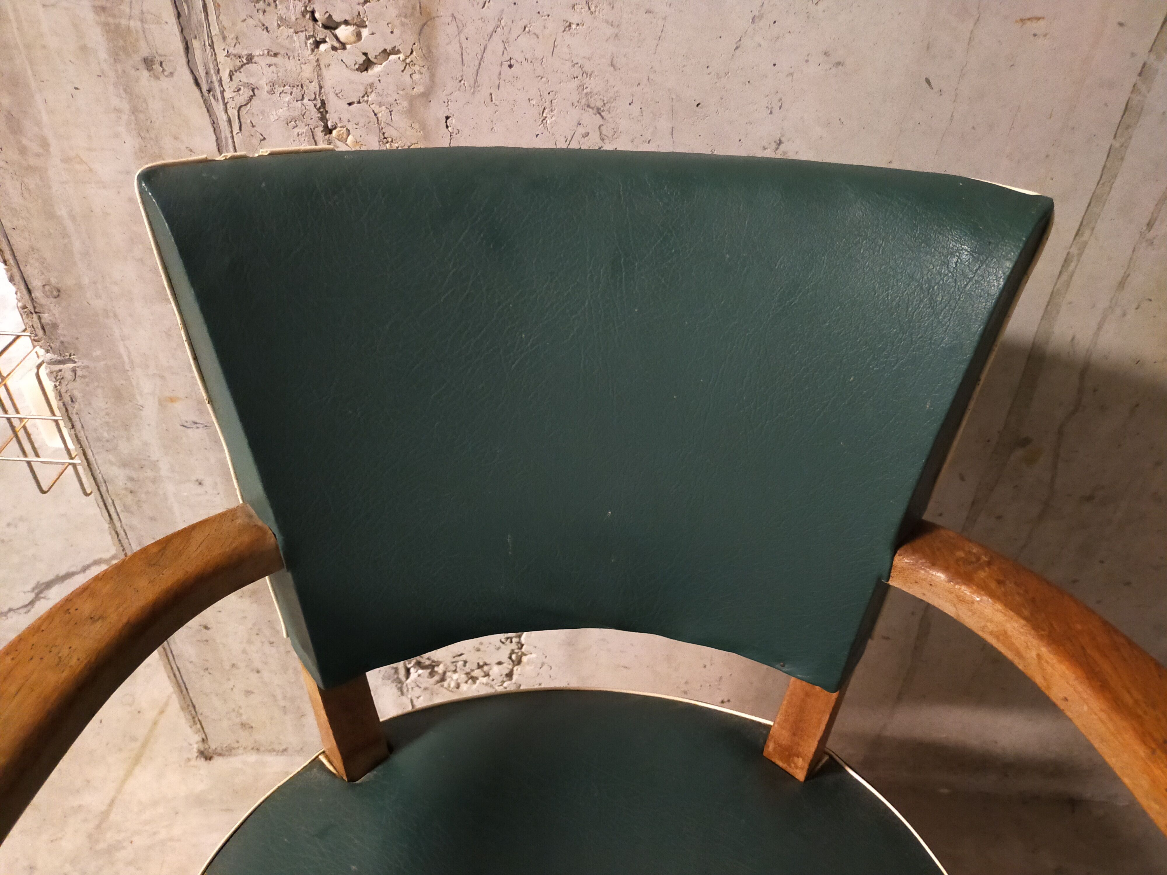 Pair of 50s bridge armchairs