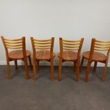 Pine chairs 80s set of 4
