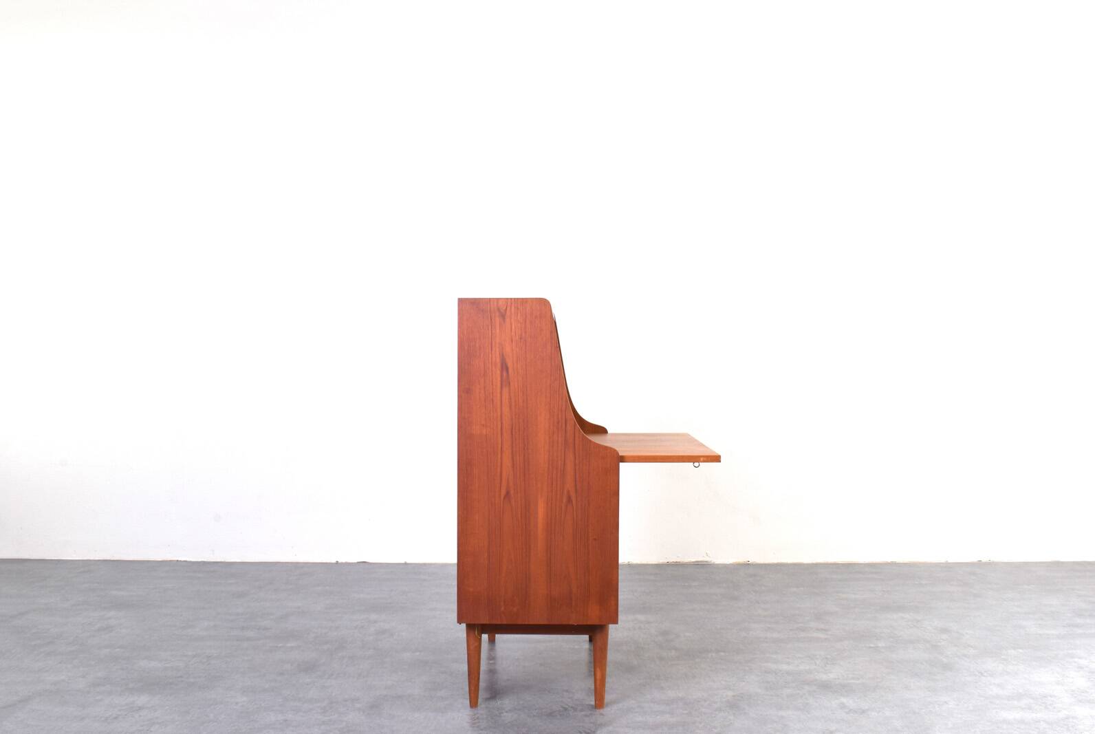Secrétaire en teck danois du milieu du siècle par Gunnar Nielsen pour Tibergaard, années 1960.