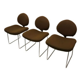 Set de 3 chaises djinn par Olivier Mourgue