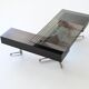 Bureau d'angle exécutif Abbondinterni en acajou et verre, Italie, 1970
