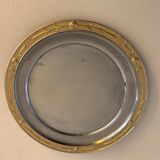Mustard porcelain and gold metal