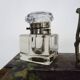 Inkwell nineteenth in marble and glass bottle