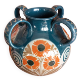Elchinger ceramic vase with 4 handles