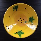 Assiette égouttoir jaune