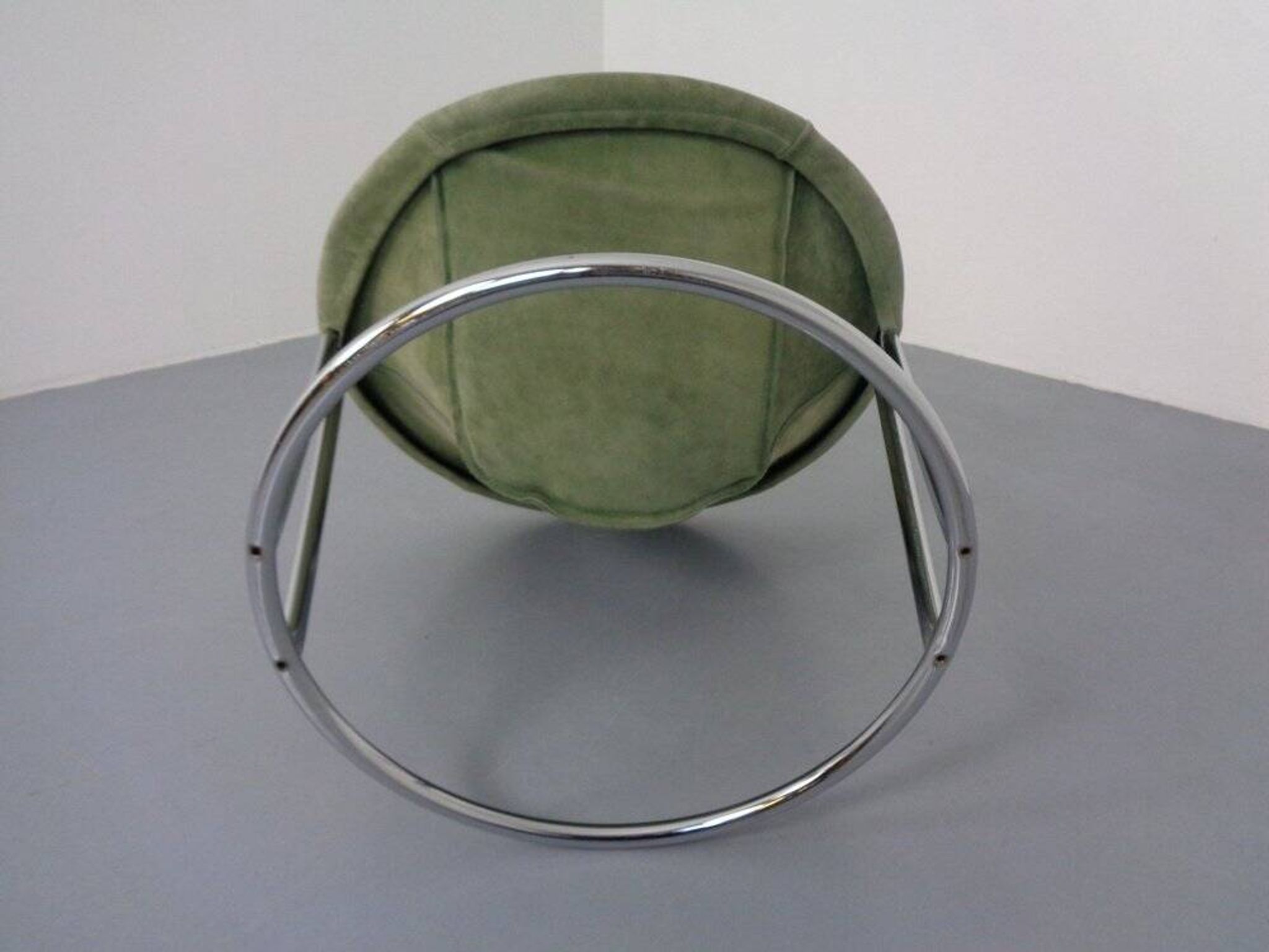 Vintage Suede Lounge Chair by Lusch Germany, 1960s