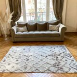Grey berber carpet - 200 x 138 cm