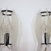 Pair of Space Age Plexiglass Table Lamps, 1970s