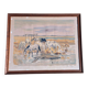 Yves Brayer Lithograph Herd of Horses in Camargue