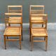 Set of four chairs by René Gabriel