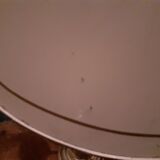 3-branched lampshade lamp sheet gilded bronze pietement