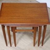 Tables gigognes scandinave en teck, 1960