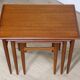 Tables gigognes scandinave en teck, 1960