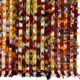 Vintage Turkish Kilim Rug with Colorful Pom Poms, Bed and Sofa Cover