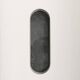 Scandinavian oval planter in metal and teak