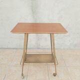 Vintage dessert in formica and brass