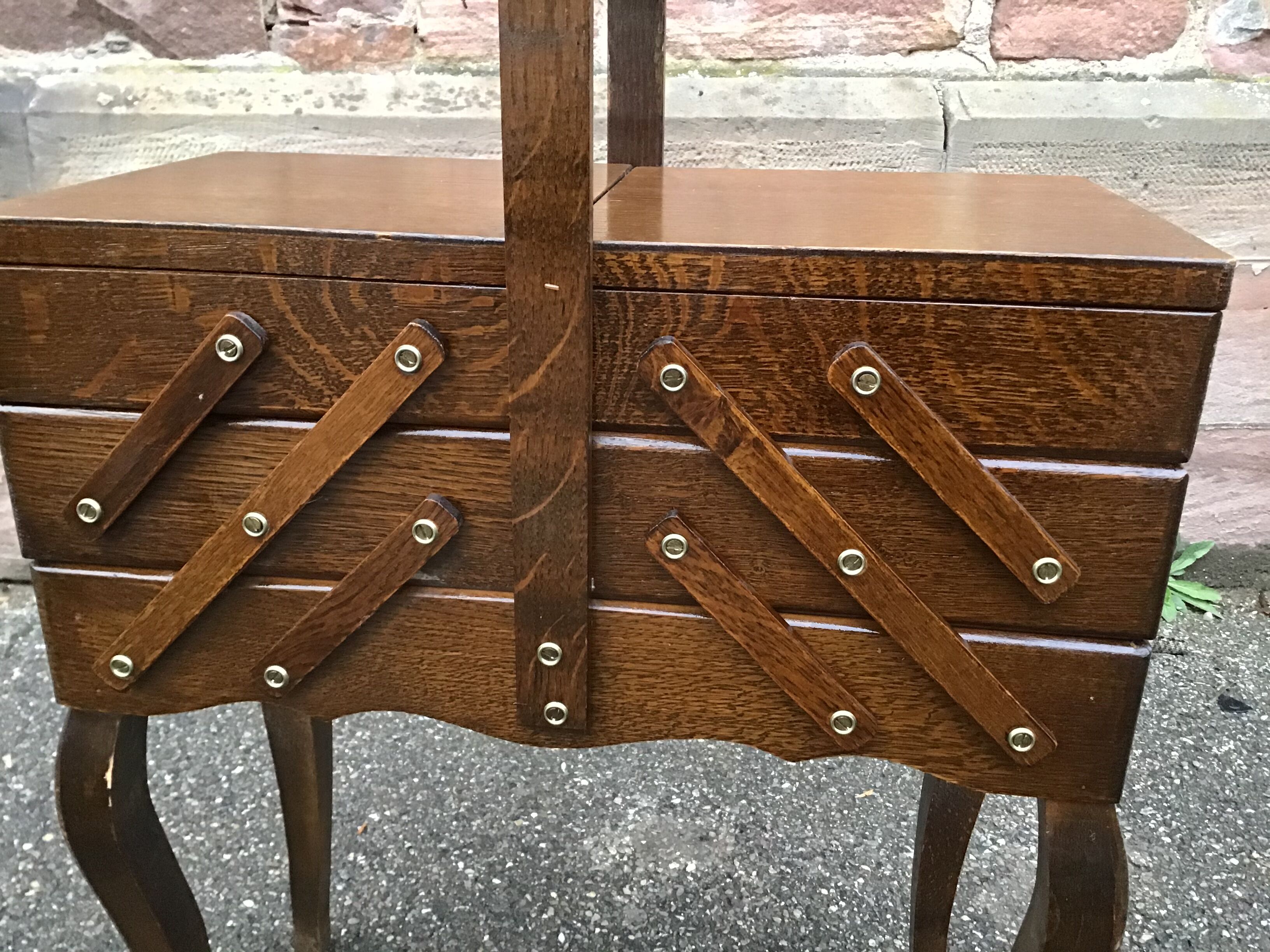 Vintage sewing basket