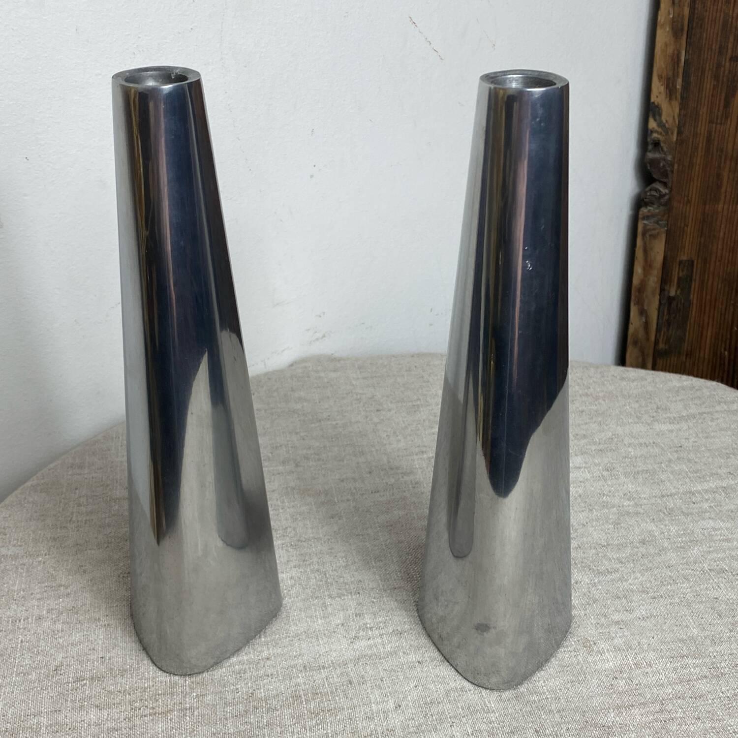 Pair of Swedish design candlesticks, Ehlen Johansson