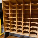 Vintage Scandinavian 48-compartment locker cabinet