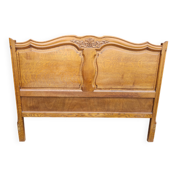 Antique solid oak headboard