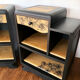 Black bedside pair