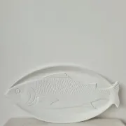 Large vintage ceramic plate "Fish" from Portugal -