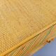 Vintage storage unit in rattan and woven rattan from the 1970s.