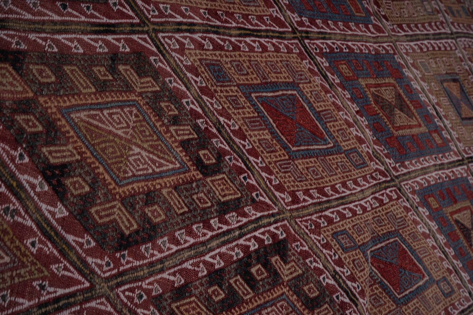 Vintage Turkish kilim handwoven 163x240 cm