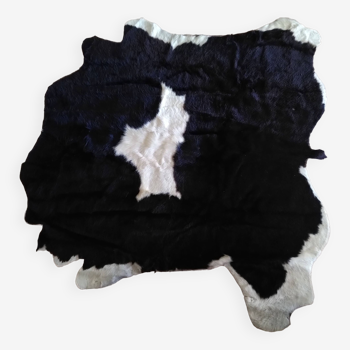 Real black and white cowhide