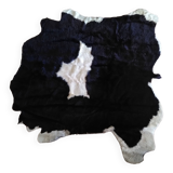 Real black and white cowhide