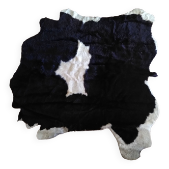 Real black and white cowhide
