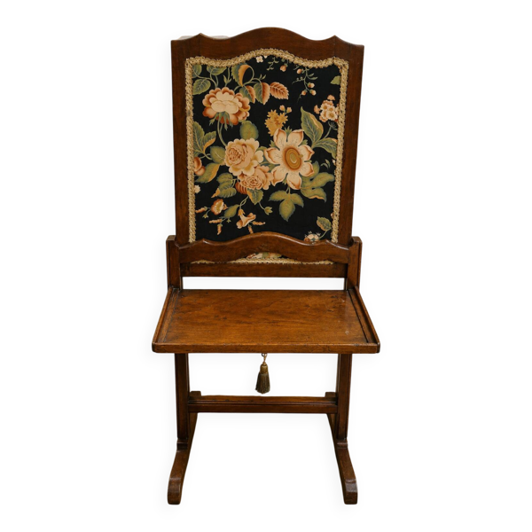 Écran de cheminée Napoléon III avec tablette de discrétion – XIXᵉ siècle