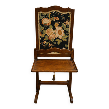 Napoleon III fireplace screen with a discreet shelf – 19th century