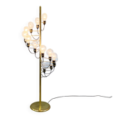 Lampe sur pied Cascade par Star-Leuchten, laiton, années 1970