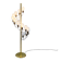 Cascade floor lamp by Star-Leuchten, brass, 1970s