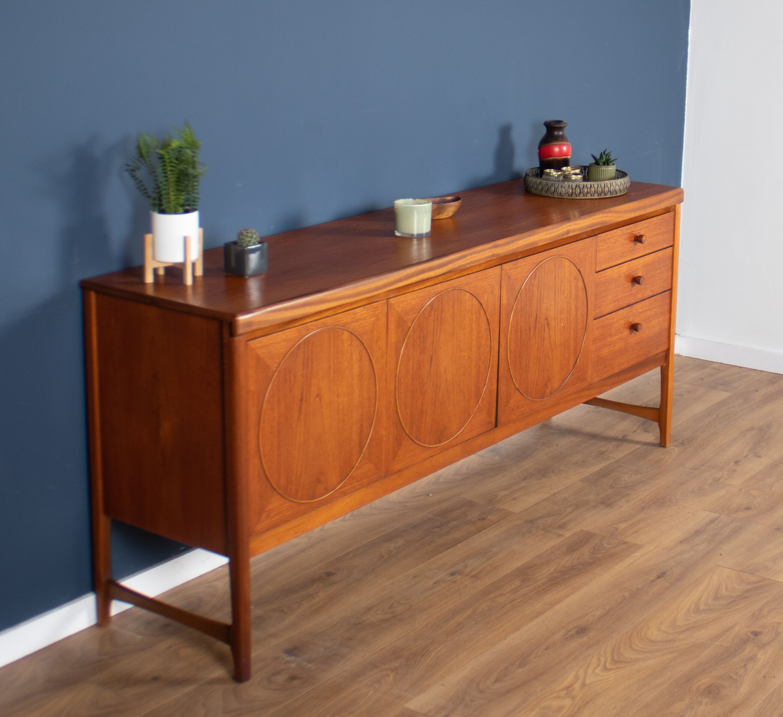 Retro teak 1960s nathan circles mid century sideboard