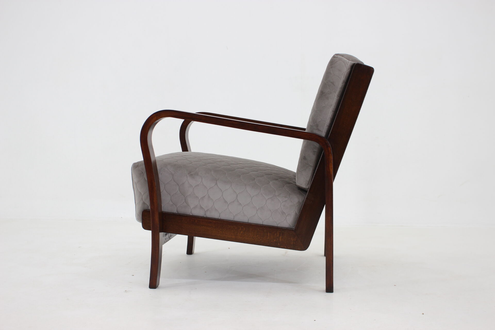 1940s Art Deco Armchair, Czechoslovakia