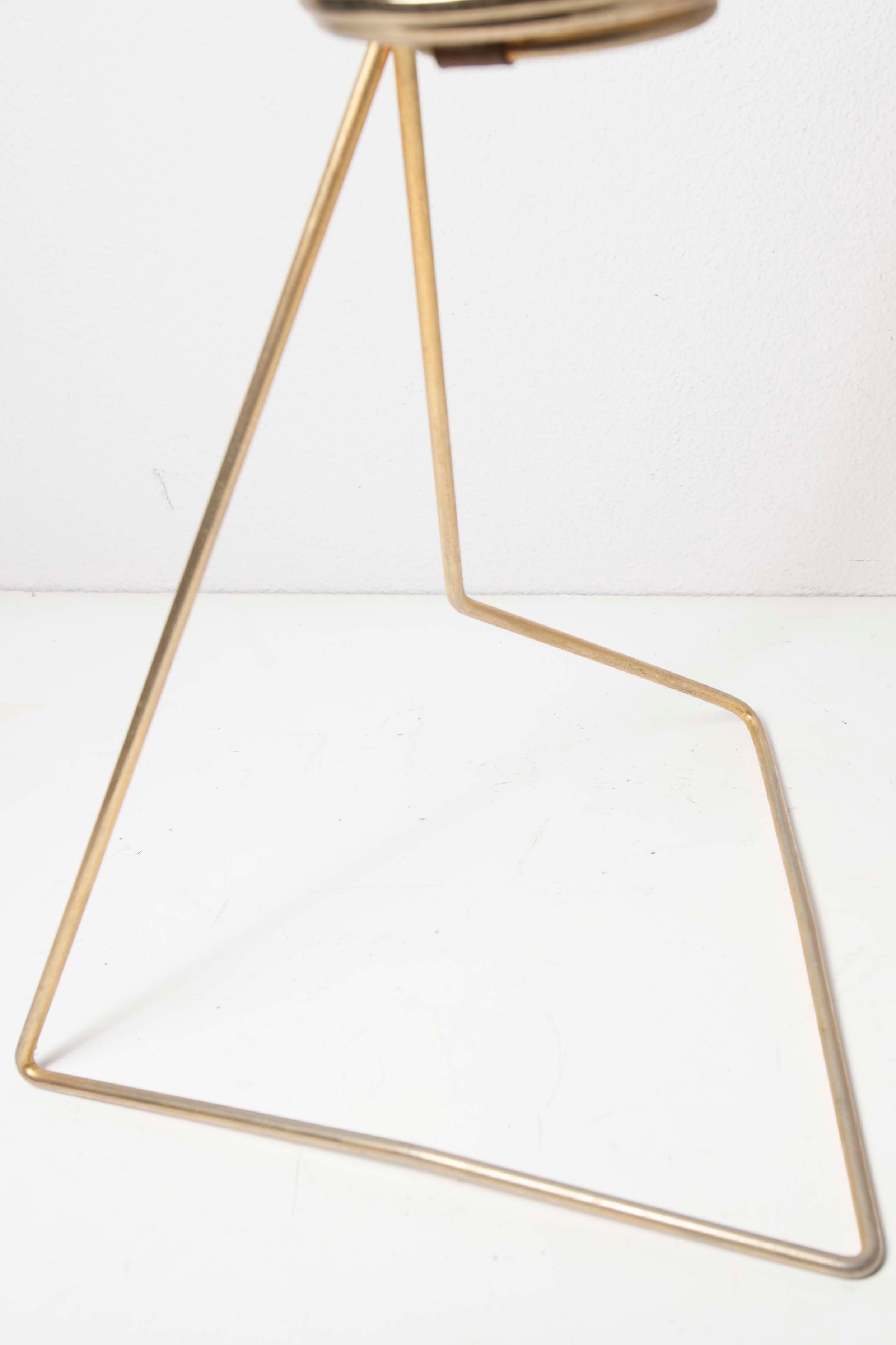 Ashtray on foot golden 60s