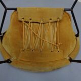 Danish Suede Folding Balloon Chair by Hans Olsen for Lea, 1960s