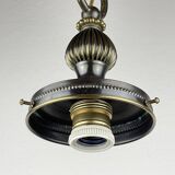 Vintage yellow Murano sphere pendant lamp, Italy, 1970s.