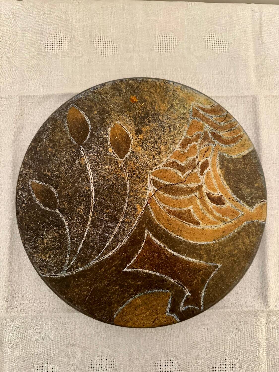 Ceramic plate by Bernard Buffat