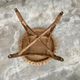 Guerdon vintage children's coffee table in rattan wit old rattan wicker bohemian 1950