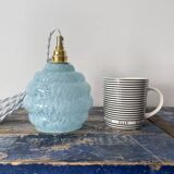 Electrified Art Deco walking lamp with new