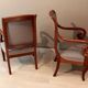 Paire de fauteuils d'époque restauration en acajou