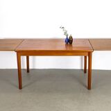 Danish teak meal table 60's with extension cords