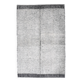 Tapis marocain en laine noire, style berbère shaggy, noir antique 210x140