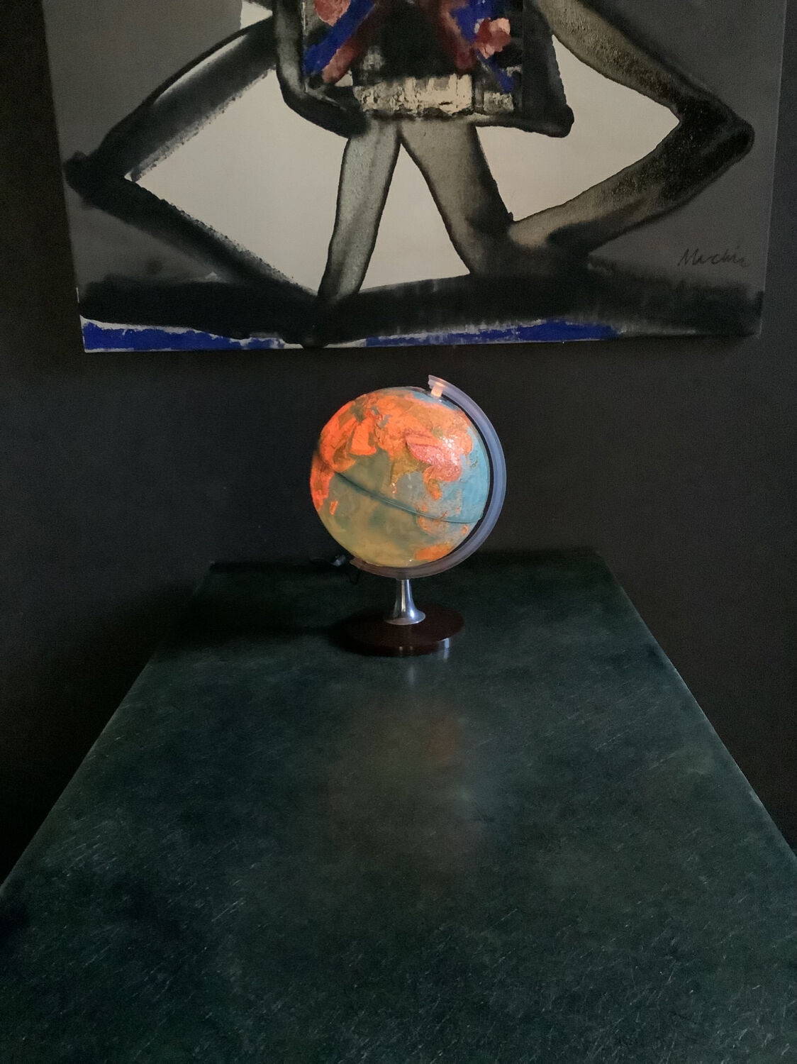 Vintage globe lamp