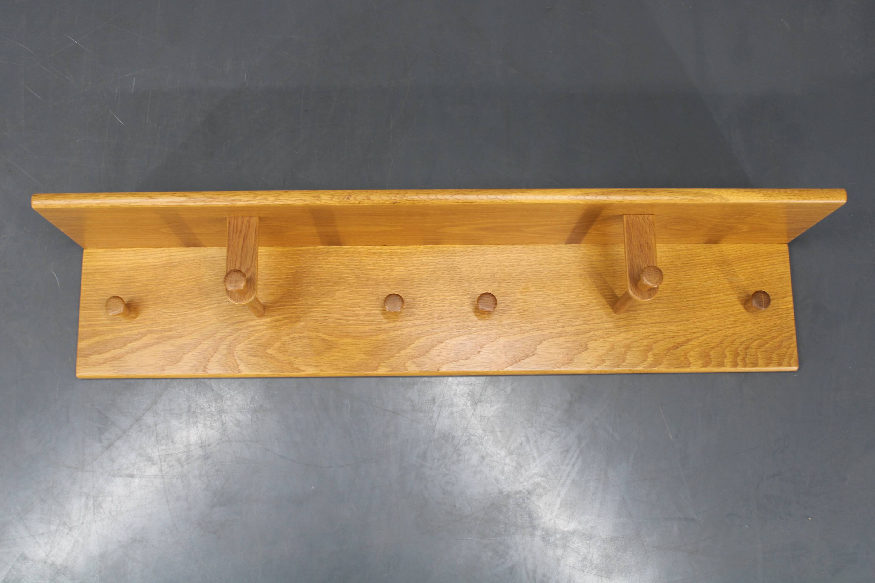 1970s Rare Aksel Kjersgaard Ash Wood Wall Hanger, Denmark