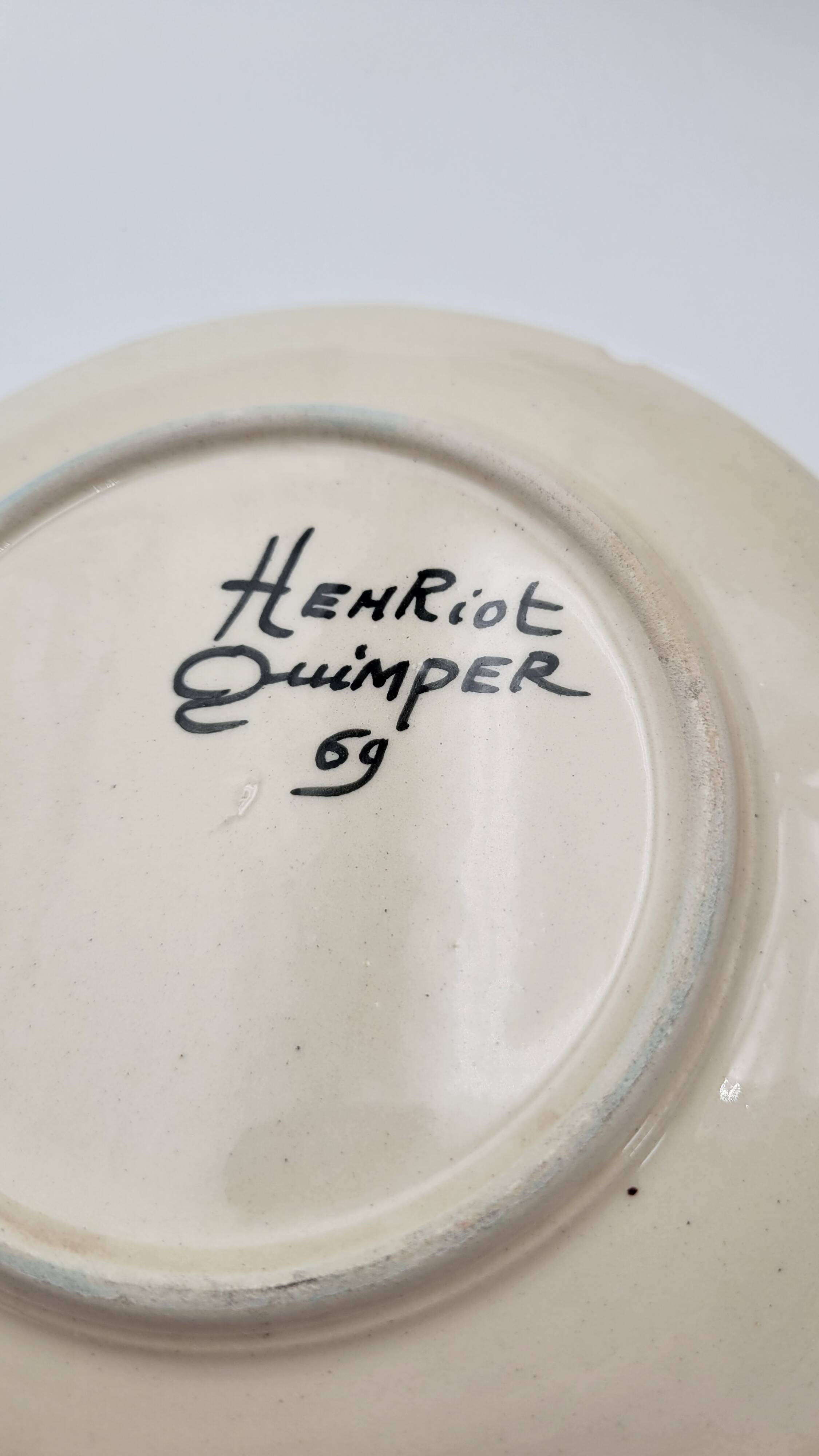 Henriot Quimper Breton coffee service