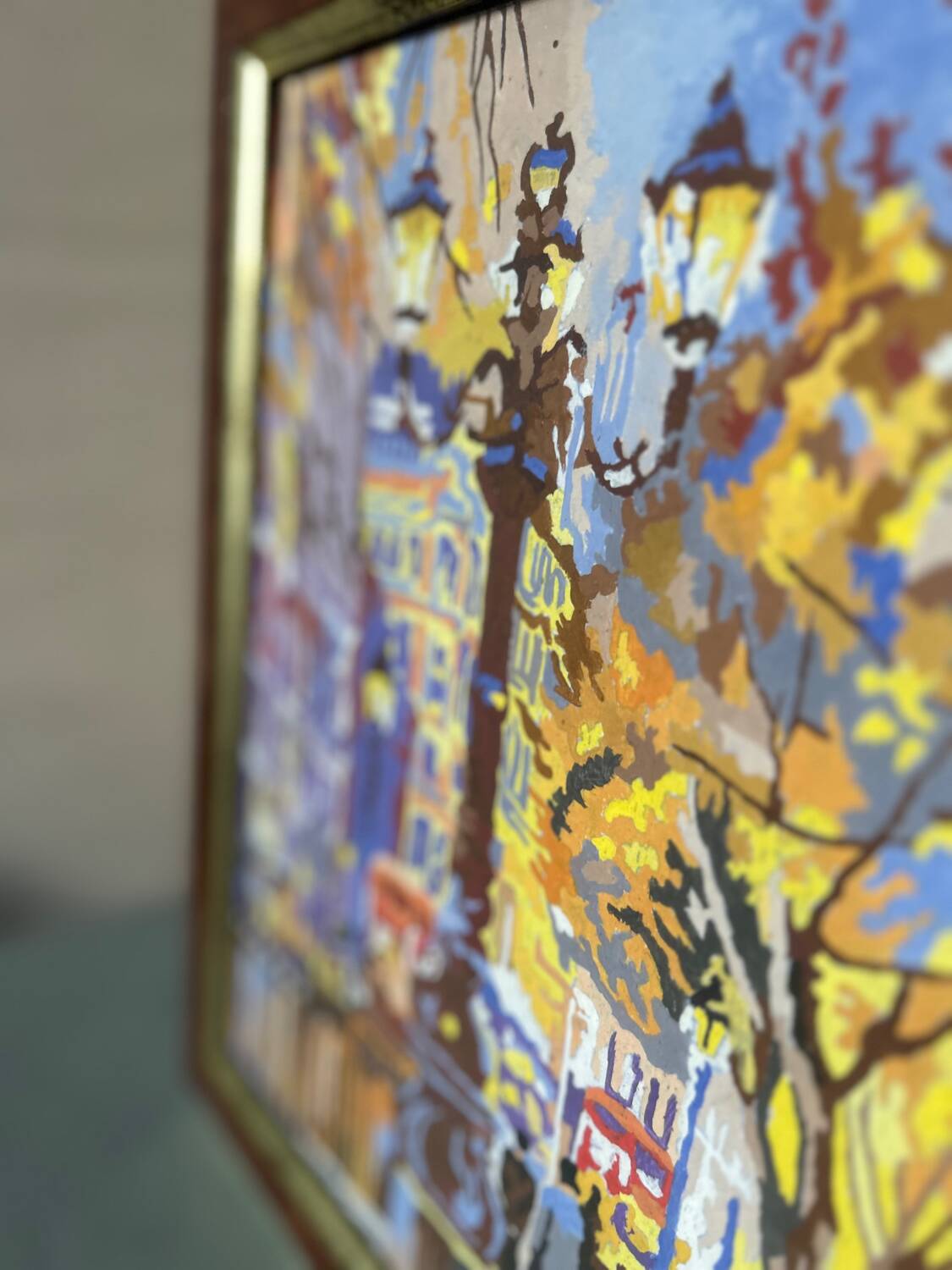 Vintage painting of Paris's grand avenues.